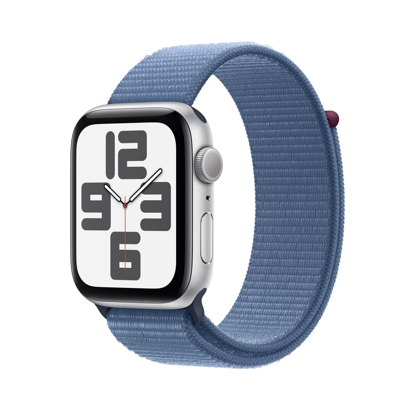 Apple Watch SE | GPS | 44mm | Caja de Aluminio Plata | Correa Deportiva Loop Azul Invierno | Talla M/L