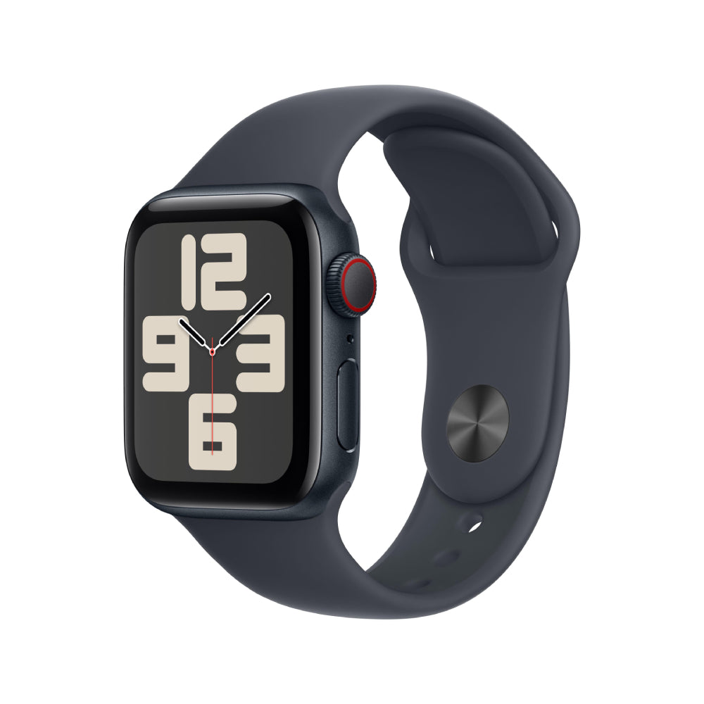 Apple Watch SE | GPS + Cellular | 44mm | Caja de Aluminio Medianoche | Correa Deportiva Medianoche | Talla M/L