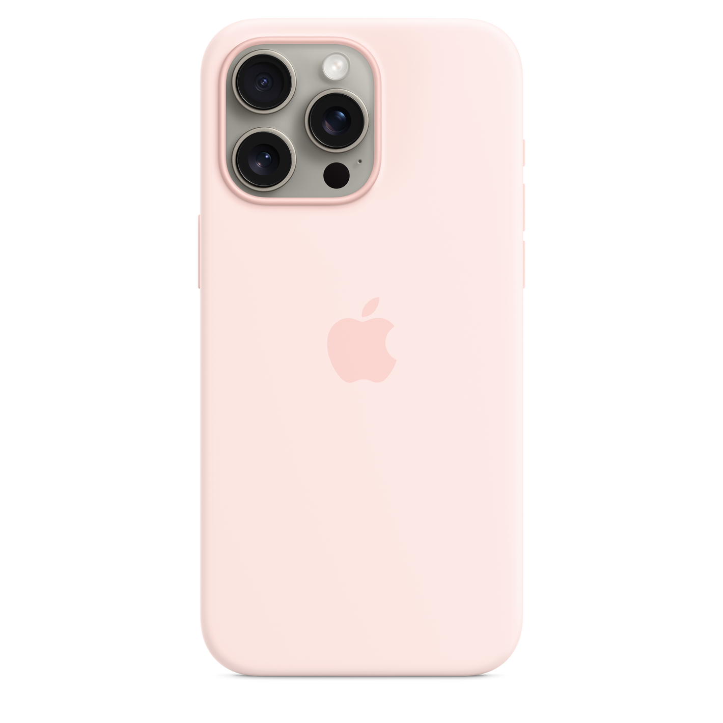 Apple Funda de Silicona MagSafe para iPhone 15 Pro Max Rosa Claro