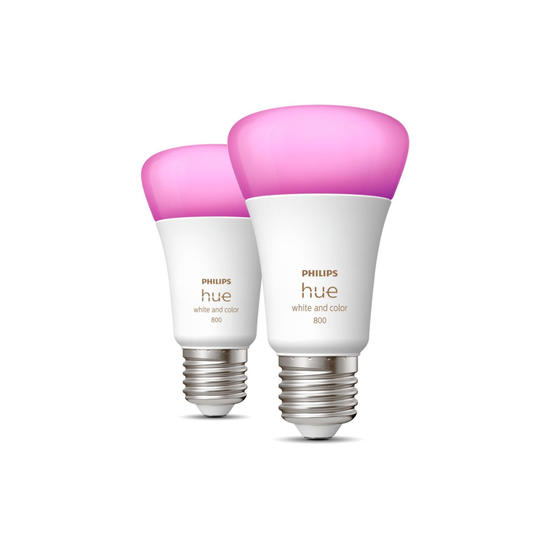 Philips Hue White and Color Ambiance Pack 2 bombillas LED inteligentes E27 6,5W Bluetooth