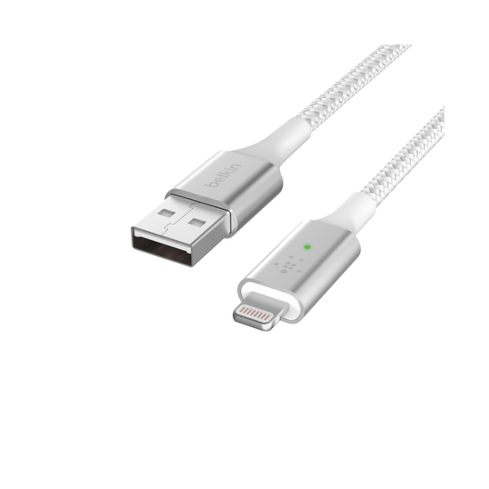 Belkin Boost Charge Cable Smart LED USB-A a Lightning 1,2m blanco