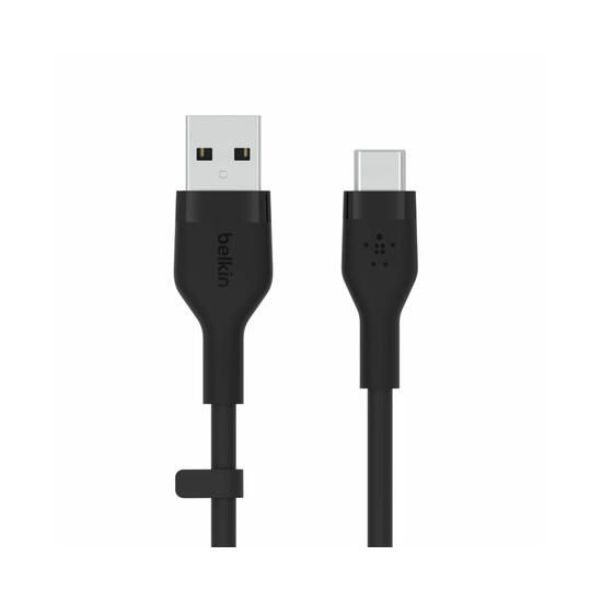 Belkin Boost Charge Flex Cable silicona USB-A a USB-C 1m negro