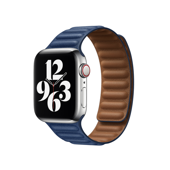 Devia Correa Piel Cierre Magnético Apple Watch 38/40/41mm azul