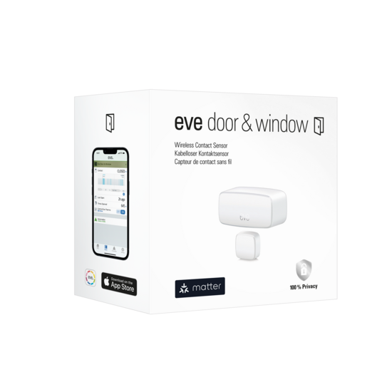 Eve Door & Window Kit Sensor de puerta y ventana Matter y Thread