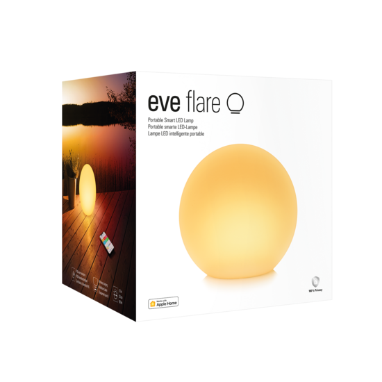Eve Flare Lámpara Bluetooth y Thread, compatible HomeKit