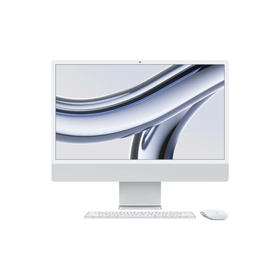 Apple iMac 24" 4,5K Chip M3 | 8GB RAM | 256GB SSD | CPU 8 núcleos | GPU 8 núcleos | Plata