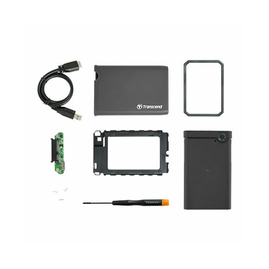 Transcend 25CK3 Kit caja externa micro USB para discos 2,5" SSD/HDD