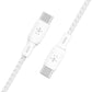 Cable BoostCharge Pro Flex 100W USB-C a USB-C de silicona y trenzado 2m blanco | Belkin