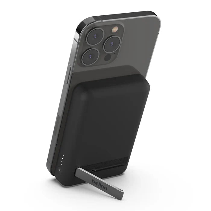 Belkin Batería externa inalámbrica magnética de 5000 mAh + soporte - Macnificos