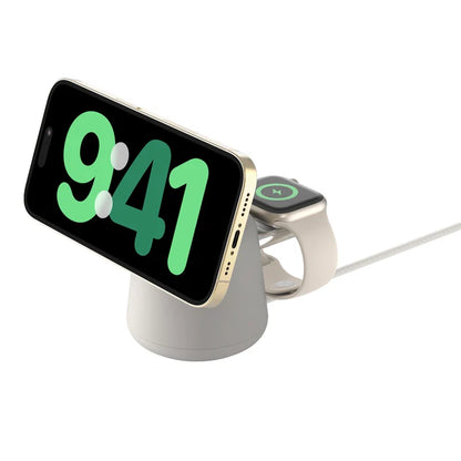 Estación de carga inalámbrica 2 en 1 BoostCharge Pro con MagSafe de 15W Arena | Belkin