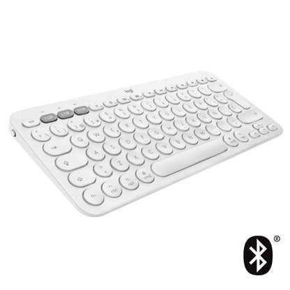Teclado Bluetooth multidispositivo K380 de Logitech Blanco - Macnificos