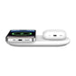 Estación magnética de carga inalámbrica 2 en 1 con tecnología Qi2 BOOST↑CHARGE Pro de 15W blanco | Belkin