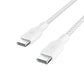 Cable BoostCharge Pro Flex 100W USB-C a USB-C de silicona y trenzado 2m blanco | Belkin