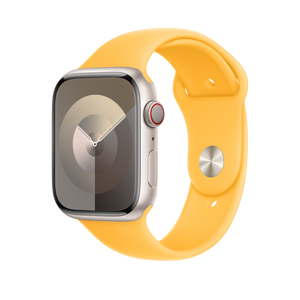 Apple Correa Deportiva para Apple Watch 45mm Amarillo Solar Talla M/L
