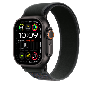 Correa Loop Trail negra (49 mm) - Talla M/L - Titanio negro