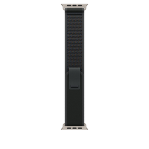 Correa Loop Trail negra (49 mm) - Talla M/L - Titanio natural