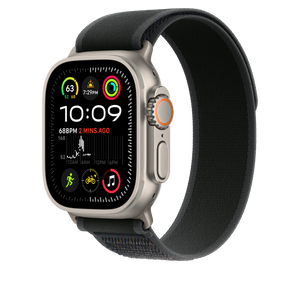 Correa Loop Trail negra (49 mm) - Talla S/M - Titanio natural