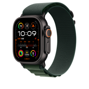 Correa Loop Alpine verde oscuro (49 mm) - Talla L - Titanio negro