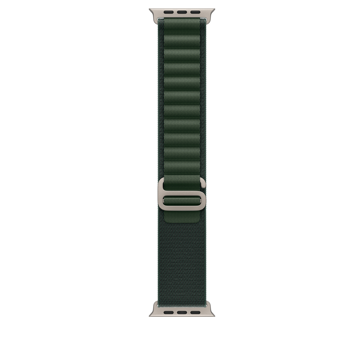 Correa Loop Alpine verde oscuro (49 mm) - Talla L - Titanio natural