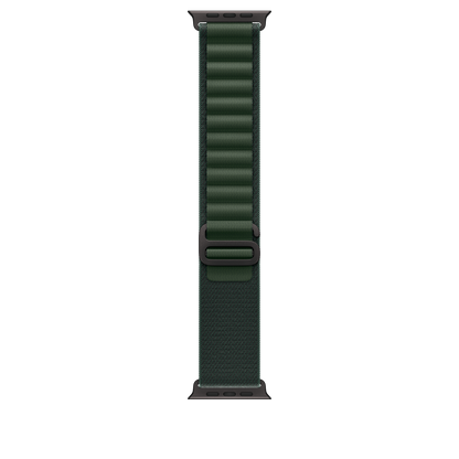 Correa Loop Alpine verde oscuro (49 mm) - Talla S - Titanio negro