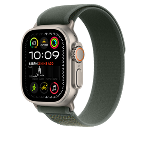 Correa Loop Trail verde (49 mm) - Talla M/L - Titanio natural