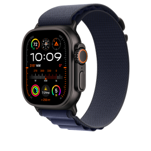 Correa Loop Alpine azul marino (49 mm) - Talla M - Titanio negro