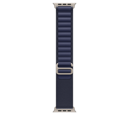 Correa Loop Alpine azul marino (49 mm) - Talla M - Titanio natural