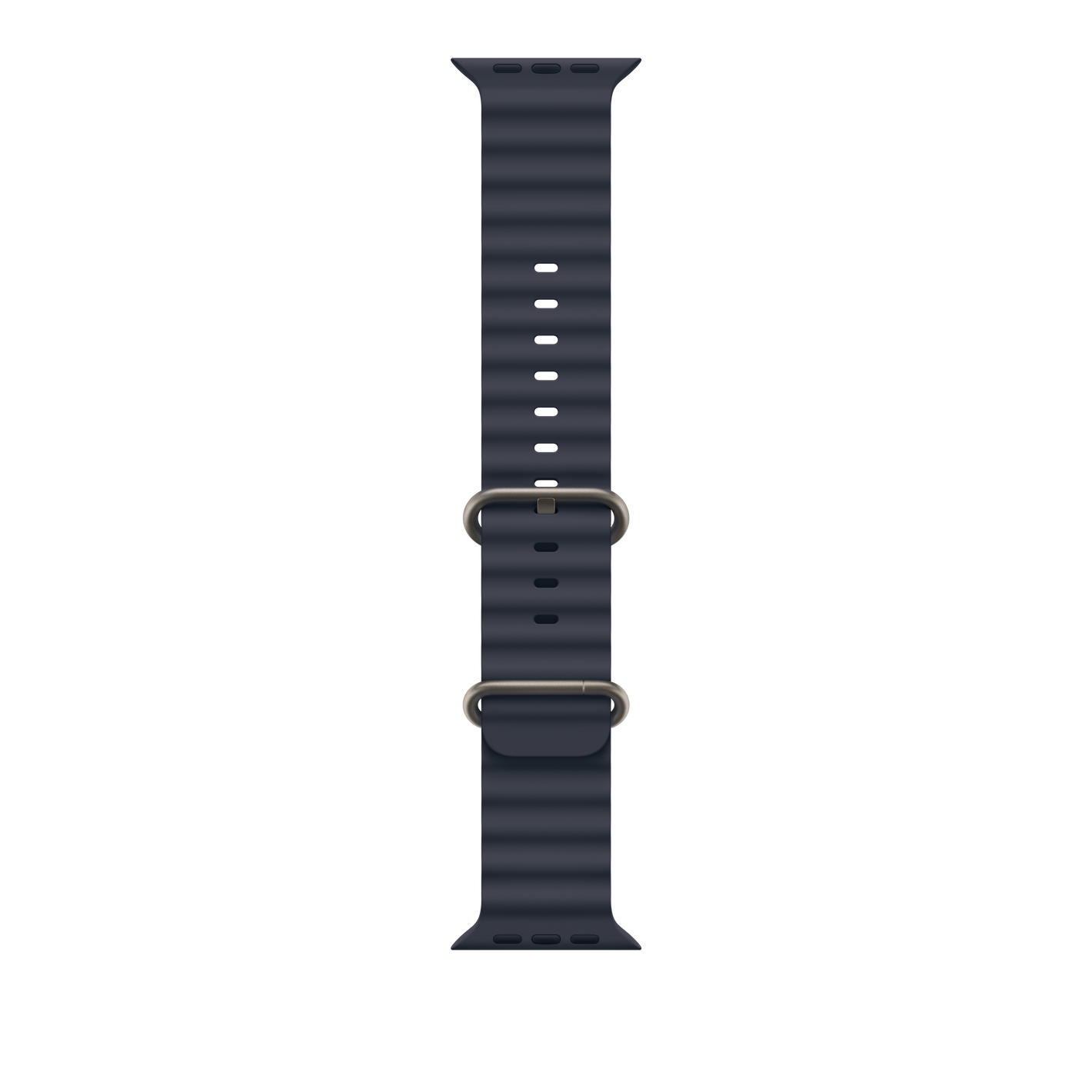 Apple Correa Ocean para Apple Watch 49mm Azul Marino acabado Titanio Natural