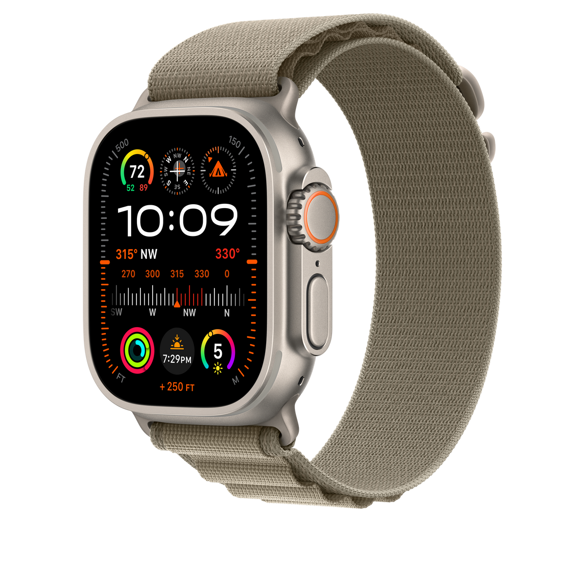 Correa Loop Alpine verde oliva (49 mm) - Talla M - Macnificos