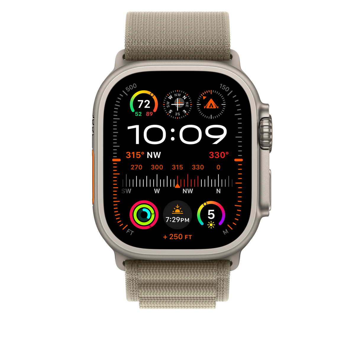 Correa Loop Alpine verde oliva (49 mm) - Talla M - Macnificos