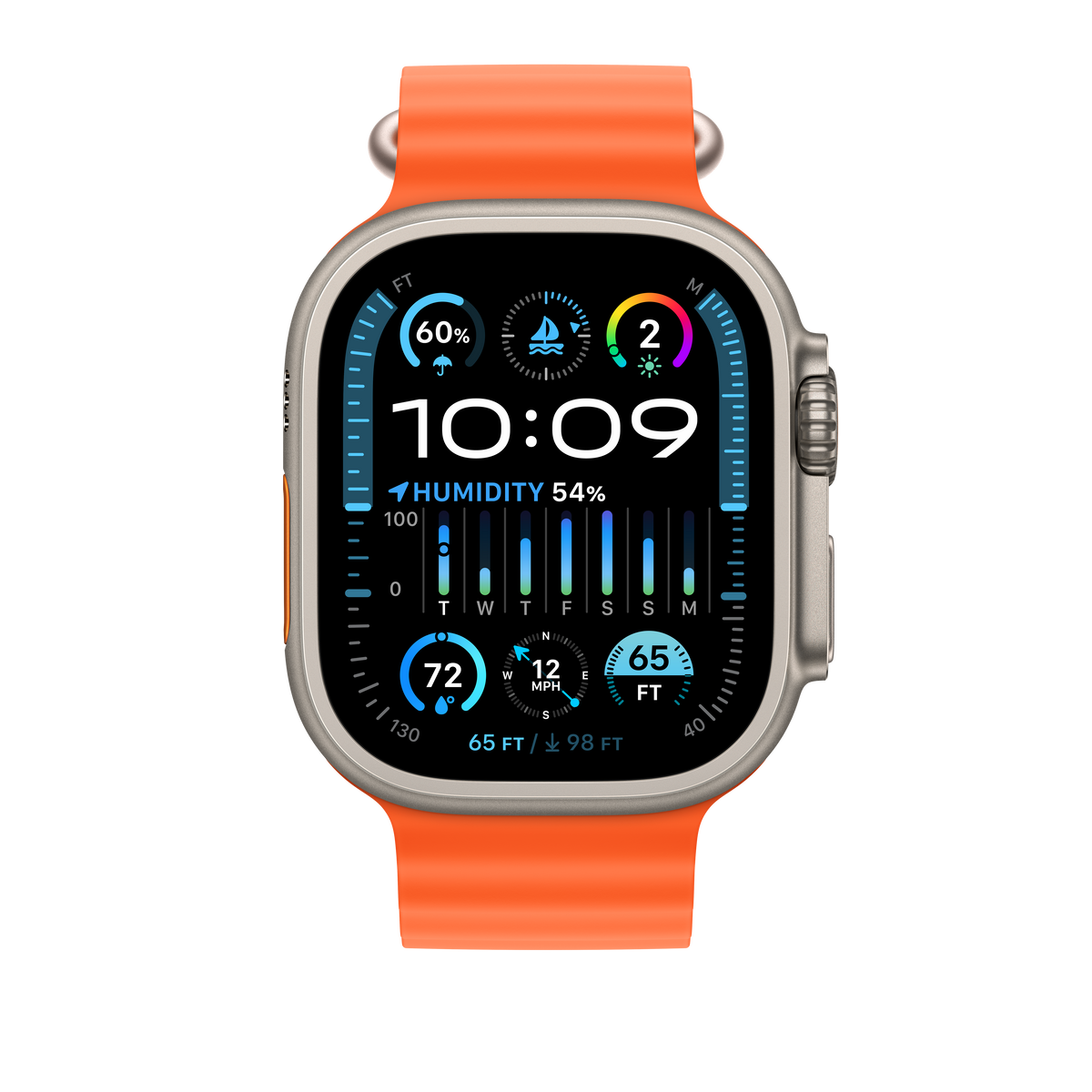 Correa Ocean naranja (49 mm) - Macnificos