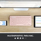 Teclado Bluetooth multidispositivo K380 de Logitech Rosa - Macnificos