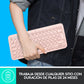 Teclado Bluetooth multidispositivo K380 de Logitech Rosa - Macnificos