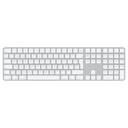 Teclado numérico Magic Keyboard con Touch ID Español para Mac chip de Apple blanco