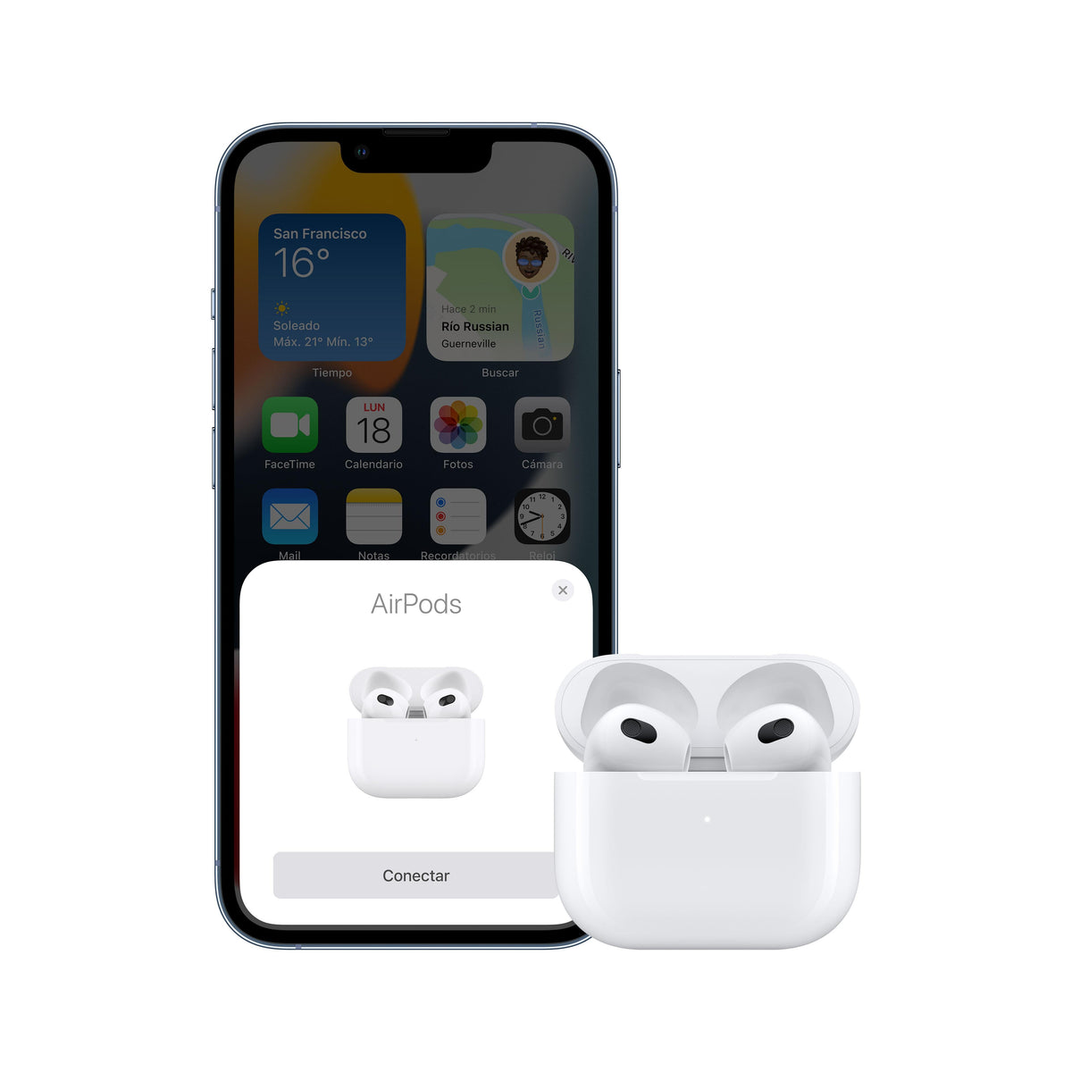 AirPods (3.ª generación) con estuche de carga Lightning - Macnificos