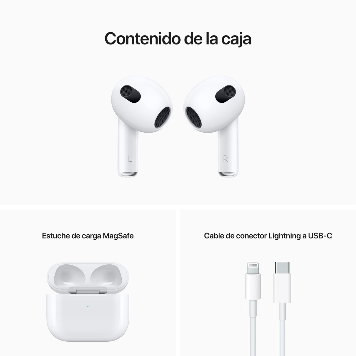 AirPods (3.ª generación) con estuche de carga Lightning - Macnificos
