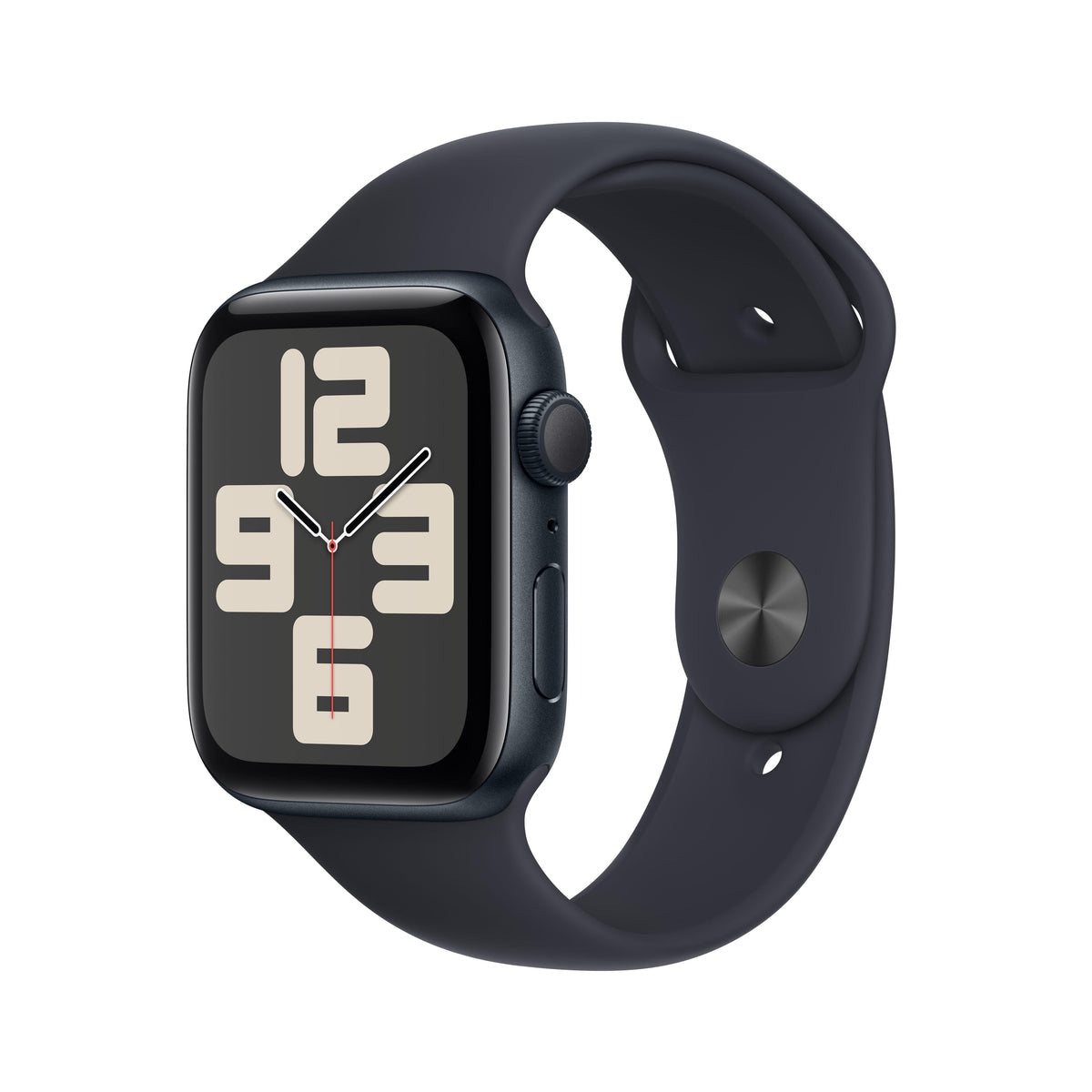 Apple Watch SE (GPS) - Caja de aluminio en color medianoche de 44 mm - Correa deportiva color medianoche - Talla M/L - Macnificos