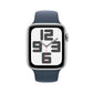 Apple Watch SE | GPS | 44mm | Caja de Aluminio Plata | Correa Deportiva Azul Tempestad | Talla M/L