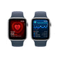 Apple Watch SE | GPS | 44mm | Caja de Aluminio Plata | Correa Deportiva Azul Tempestad | Talla M/L