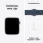 Apple Watch SE | GPS | 44mm | Caja de Aluminio Plata | Correa Deportiva Azul Tempestad | Talla M/L