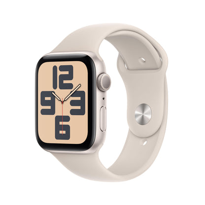 Apple Watch SE | GPS | 44mm | Caja de Aluminio Blanco Esrella | Correa Deportiva Blanco Estrella | TallaM/L