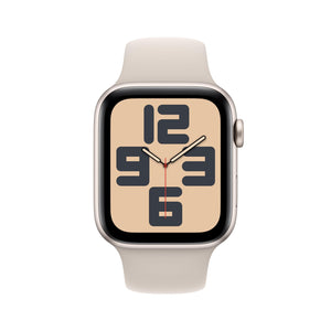 Apple Watch SE | GPS | 44mm | Caja de Aluminio Blanco Esrella | Correa Deportiva Blanco Estrella | TallaM/L