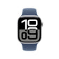 Apple Watch Series 10 | GPS | 46mm | Caja de Aluminio Plata | Correa Deportiva Azul Denim | Talla S/M