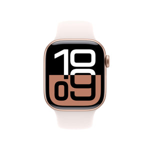 Apple Watch Series 10 | GPS | 46mm | Caja de Aluminio Rosa | Correa Deportiva Rosa Rubor | Talla M/L