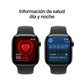 Apple Watch Series 10 | GPS + Cellular | 42mm | Caja de Titanio Pizarra | Correa Deportiva Negro | Talla S/M