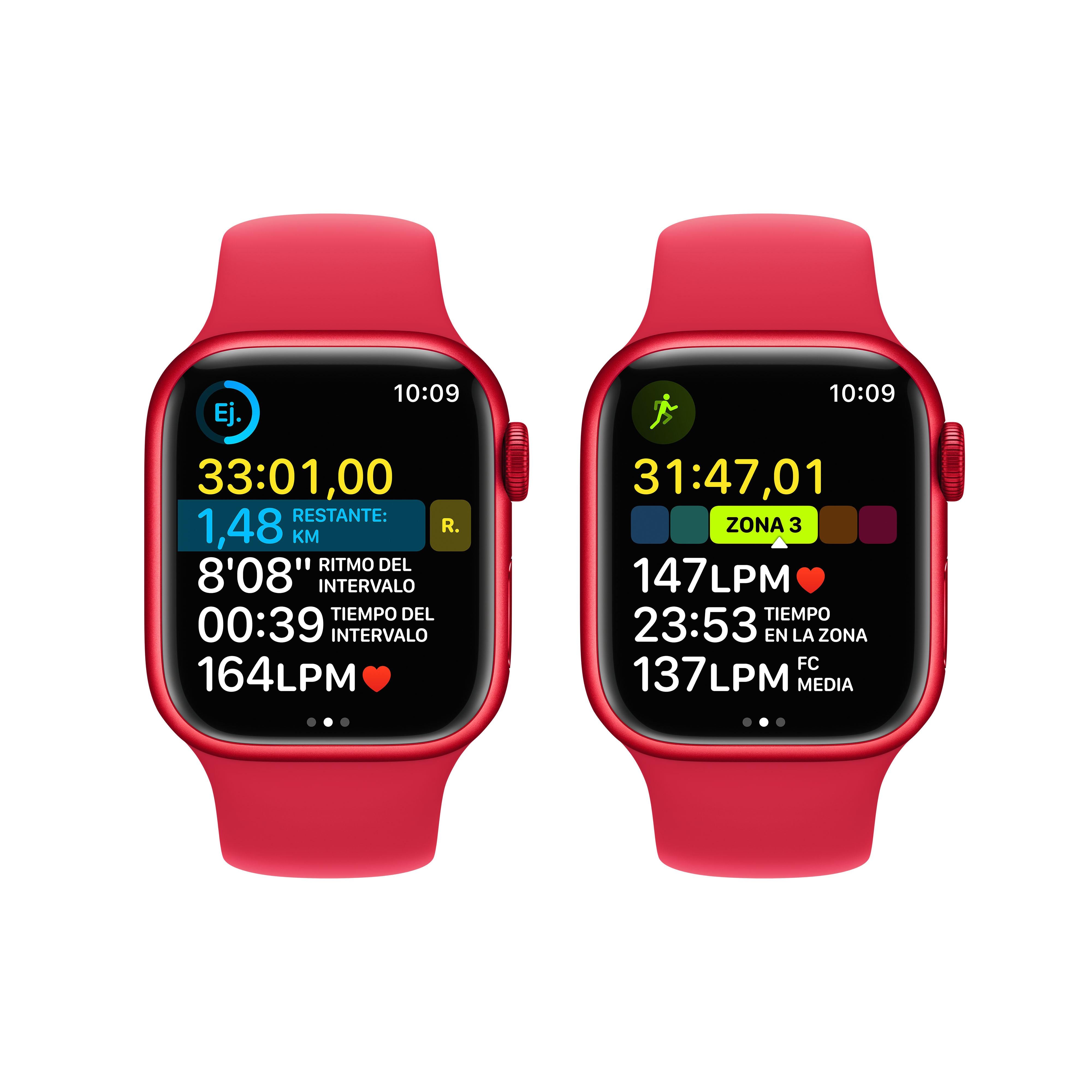 Apple Watch Series 8 | GPS | 41mm | Caja de Aluminio (PRODUCT)RED (sin