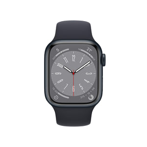 Apple Watch Series 8 | GPS + Cellular | 41mm | Caja de Aluminio Medianoche | Correa Deportiva Medianoche | Talla Regular