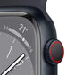 Apple Watch Series 8 | GPS + Cellular | 41mm | Caja de Aluminio Medianoche | Correa Deportiva Medianoche | Talla Regular