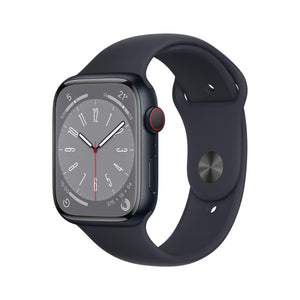 Apple Watch Series 8 | GPS + Cellular | 45mm | Caja de Aluminio Medianoche (sin correa)