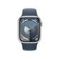Apple Watch Series 9 | GPS + Cellular | 41mm | Caja de Aluminio Plata | Correa Deportiva Azul Tempestad | Talla S/M